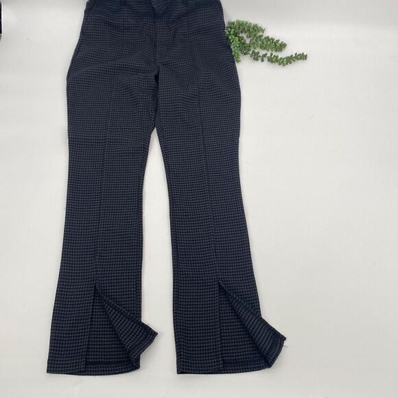 Abercrombie & Fitch Houndstooth The Skinny Ultra High Rise Dogtooth Split Leg Wi - Picture 4 of 16